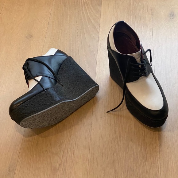 Celine  black and white wedges Phoebe Philo - Picture 3 of 16